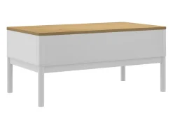 vidaxl Mesa de centro FLORO 99x55,5x45 cm madeira pinho maciça^ Mesa De Centro