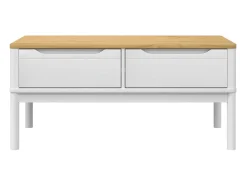 Mesa de centro FLORO 99x55,5x45 cm madeira pinho maciça PT800171^ Mesa De Centro