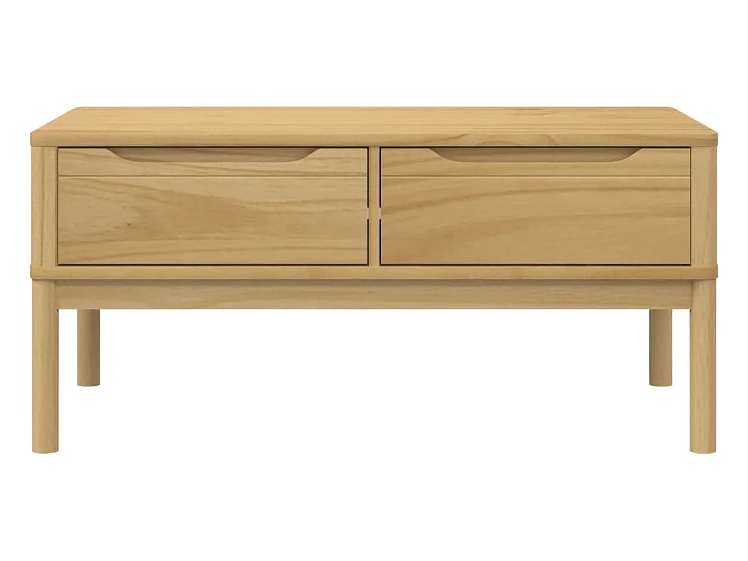 Mesa De Centro*vidaxl Mesa de centro FLORO 99x55,5x45 cm pinho maciço castanho mel Natural claro