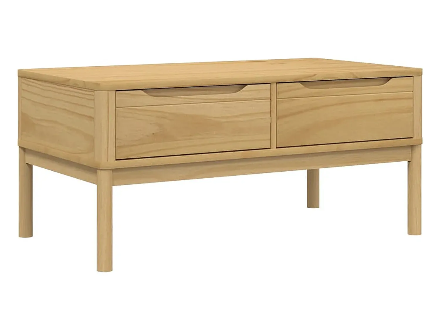 Mesa De Centro*vidaxl Mesa de centro FLORO 99x55,5x45 cm pinho maciço castanho mel Natural claro