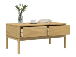 Mesa de centro FLORO 99x55,5x45 cm pinho maciço mel PT702064^ Mesa De Centro