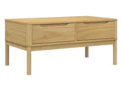 Mesa de centro FLORO 99x55,5x45 cm pinho maciço mel PT702064^ Mesa De Centro