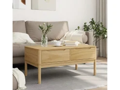Mesa de centro FLORO 99x55,5x45 cm pinho maciço mel PT702064^ Mesa De Centro