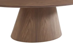 Mesa De Centro|Vente-unique Mesa de centro folha de nogueira - ANTELADA Natural escuro