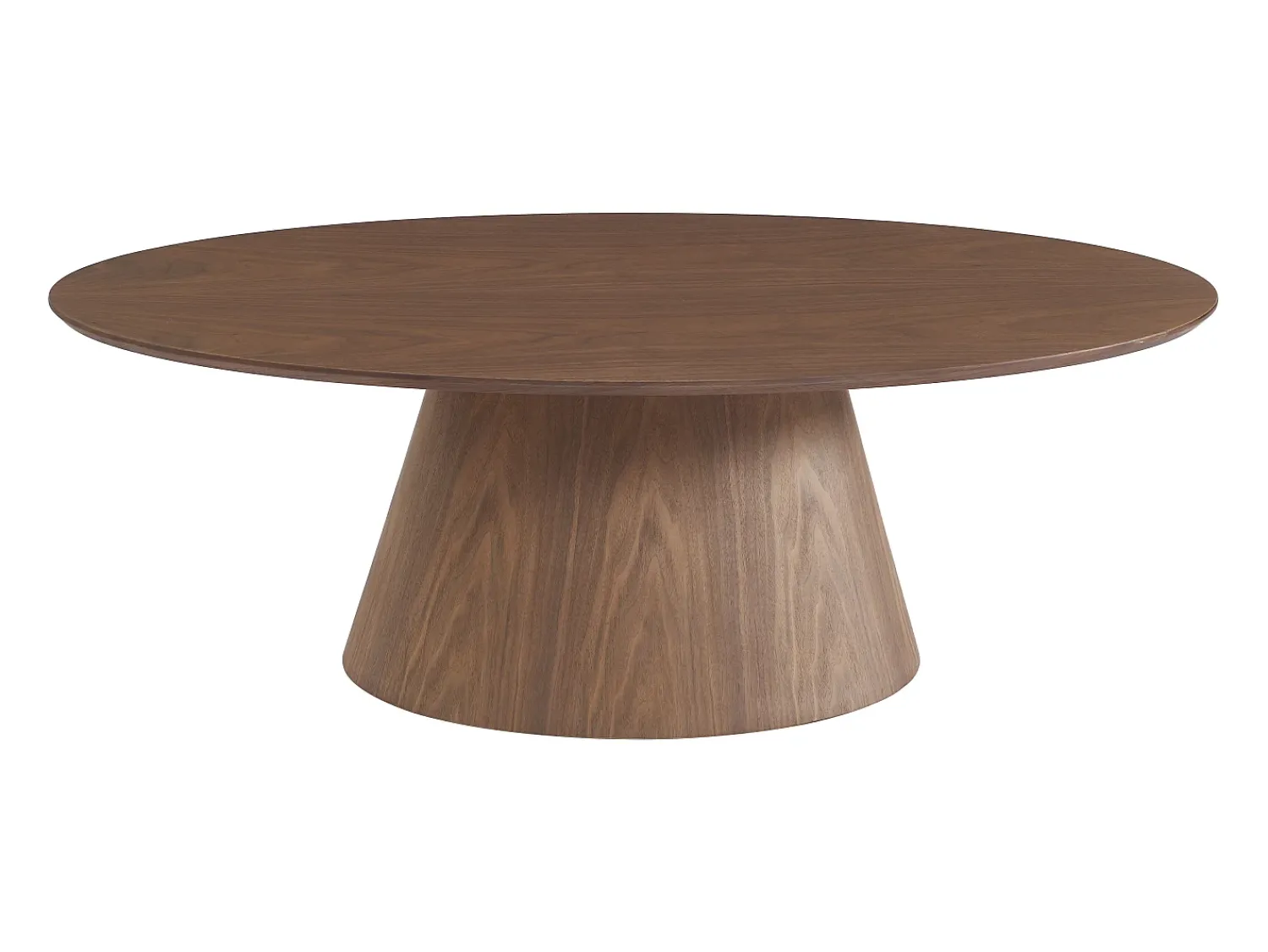 Mesa De Centro|Vente-unique Mesa de centro folha de nogueira - ANTELADA Natural escuro