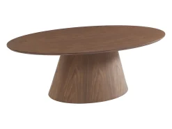 Mesa De Centro|Vente-unique Mesa de centro folha de nogueira - ANTELADA Natural escuro