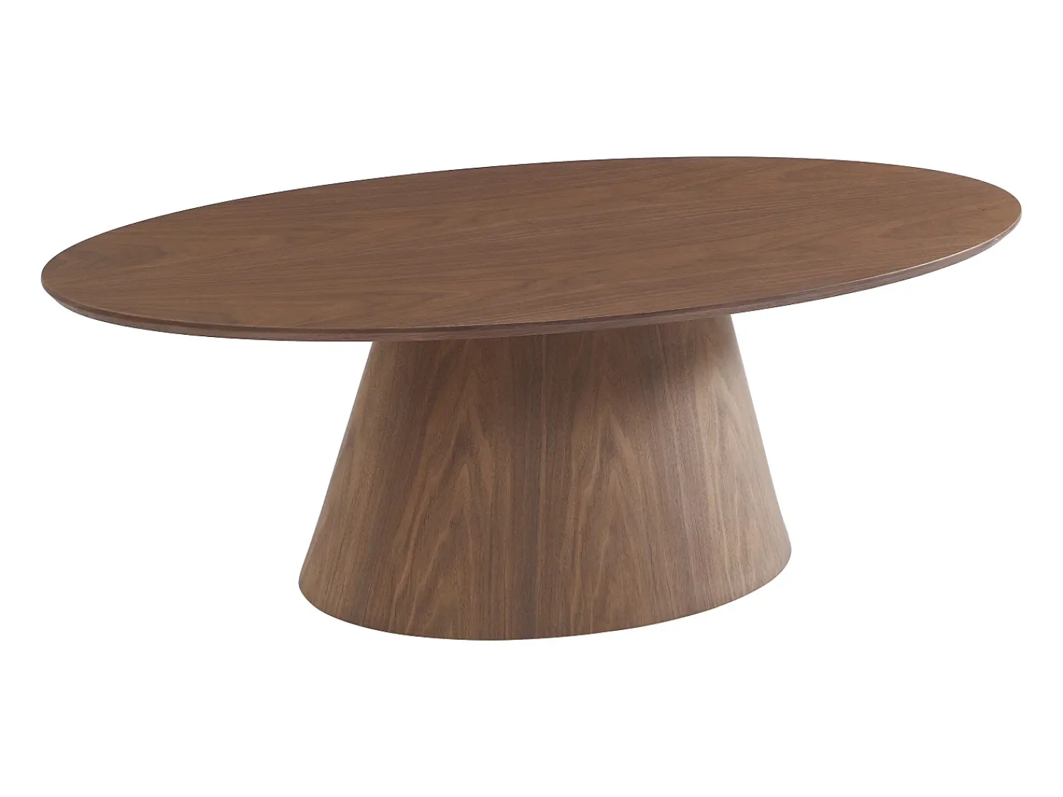 Mesa De Centro|Vente-unique Mesa de centro folha de nogueira - ANTELADA Natural escuro