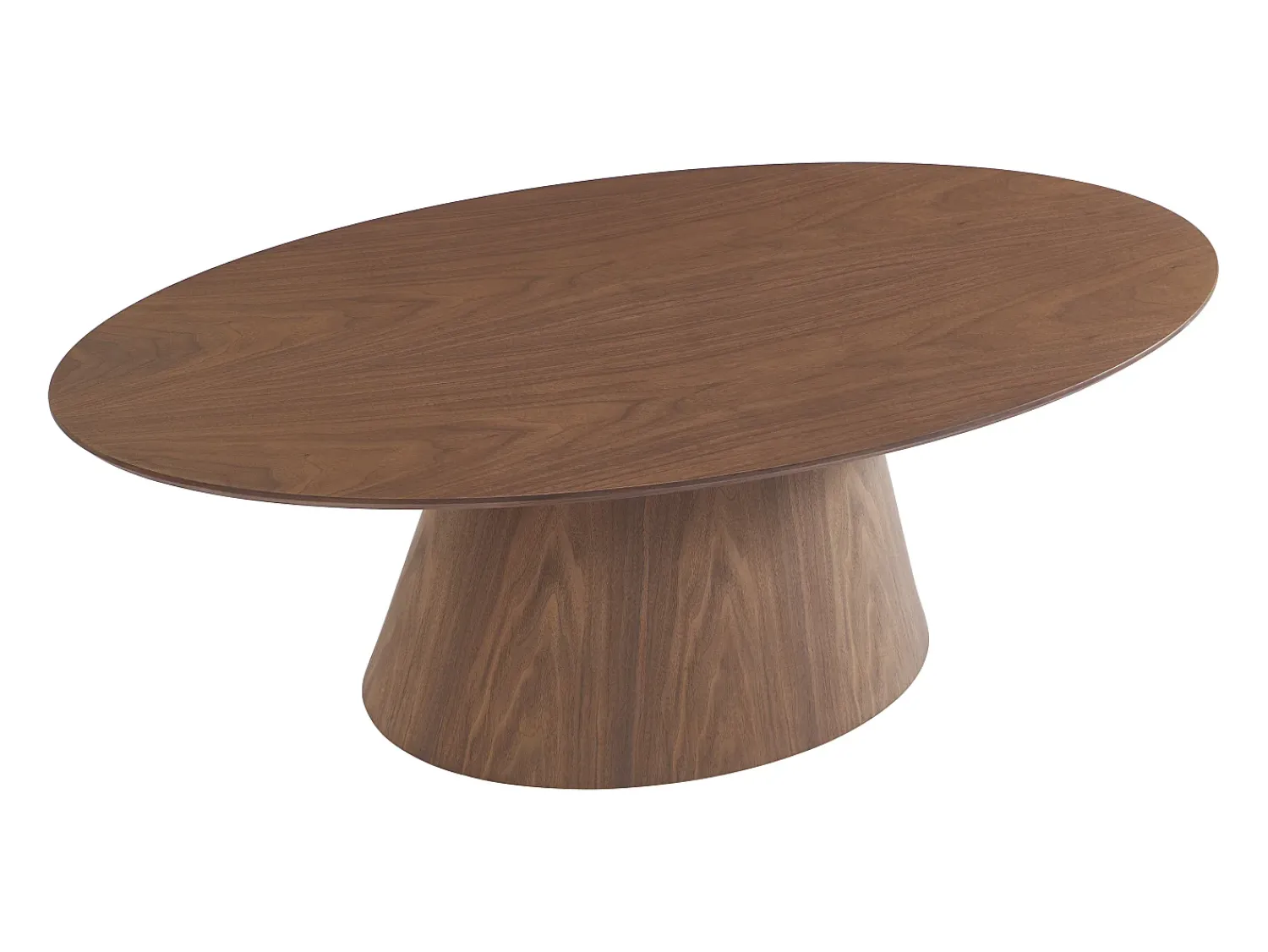 Mesa De Centro|Vente-unique Mesa de centro folha de nogueira - ANTELADA Natural escuro