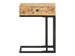 Mesa De Centro* Mesa de centro formato em U 45x30x61 cm mangueira maciça PT942396 Castanho