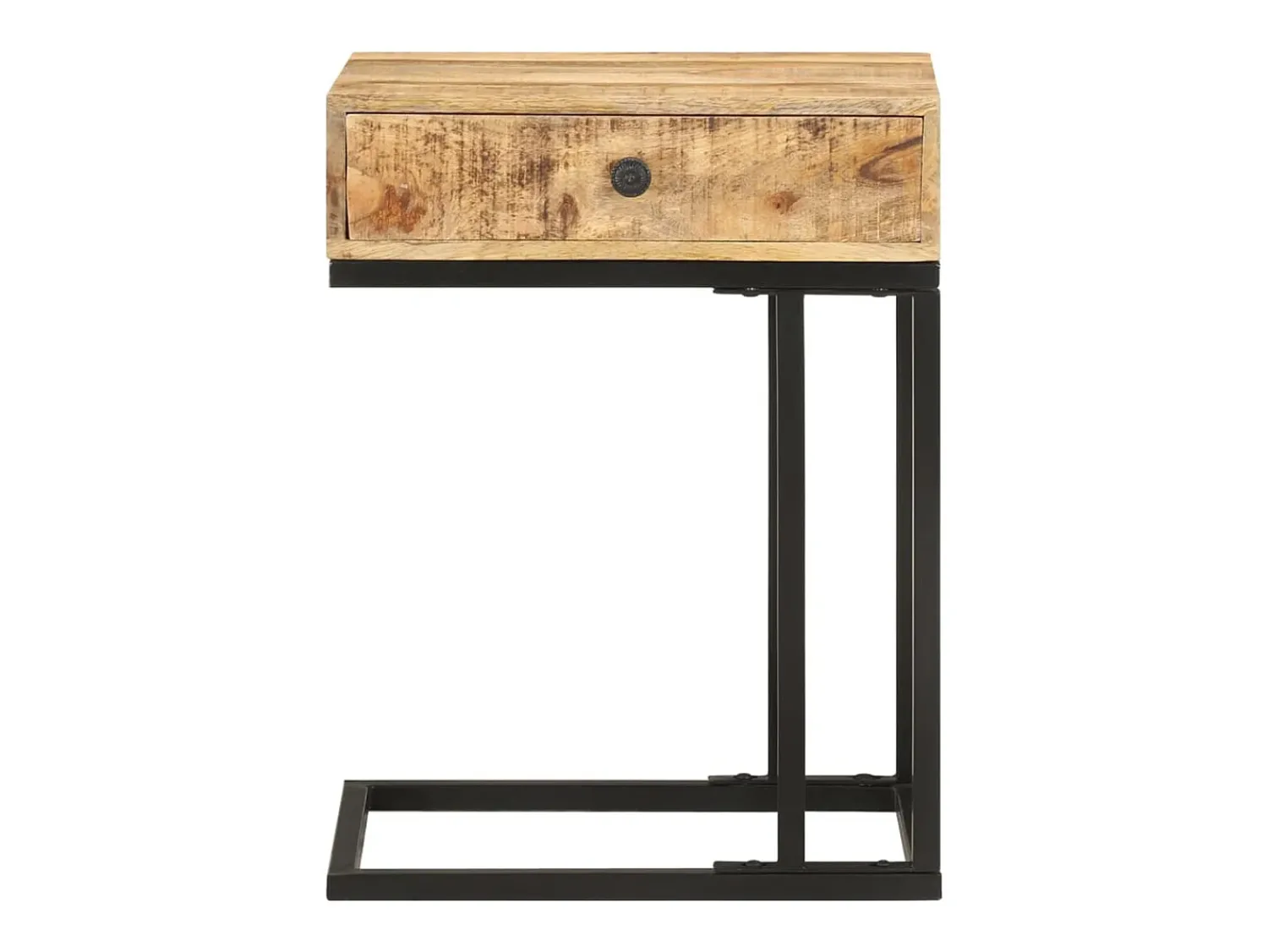 Mesa De Centro* Mesa de centro formato em U 45x30x61 cm mangueira maciça PT942396 Castanho