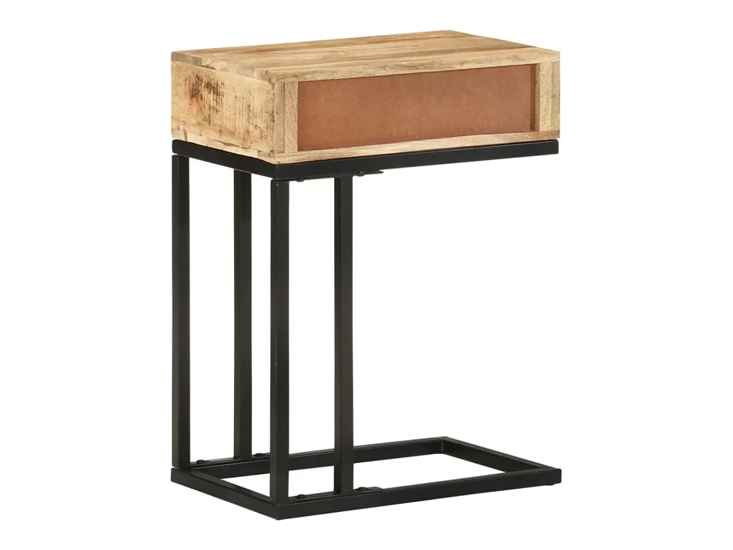 Mesa De Centro* Mesa de centro formato em U 45x30x61 cm mangueira maciça PT942396 Castanho