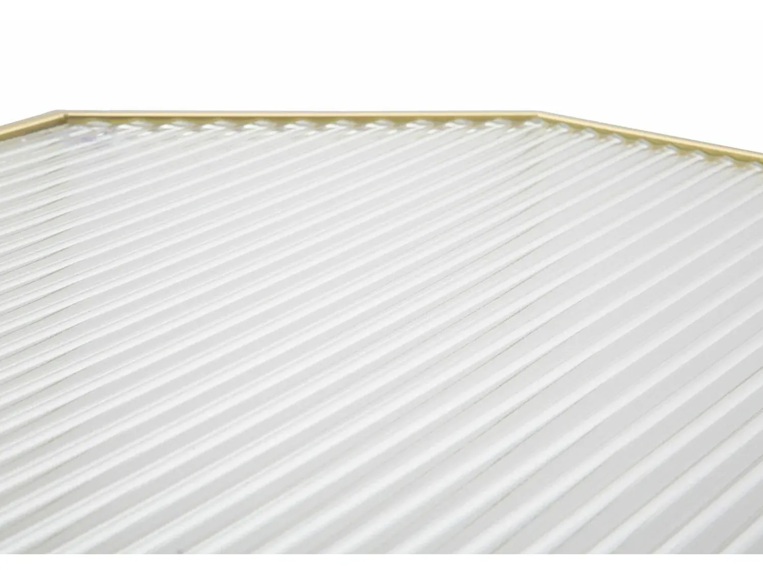 Mesa De Apoio*Dmora Mesa de centro George, Mesa de centro baixa, Porta-revistas para sofá, Estante de sala, , 50x46 h100 cm Dourado