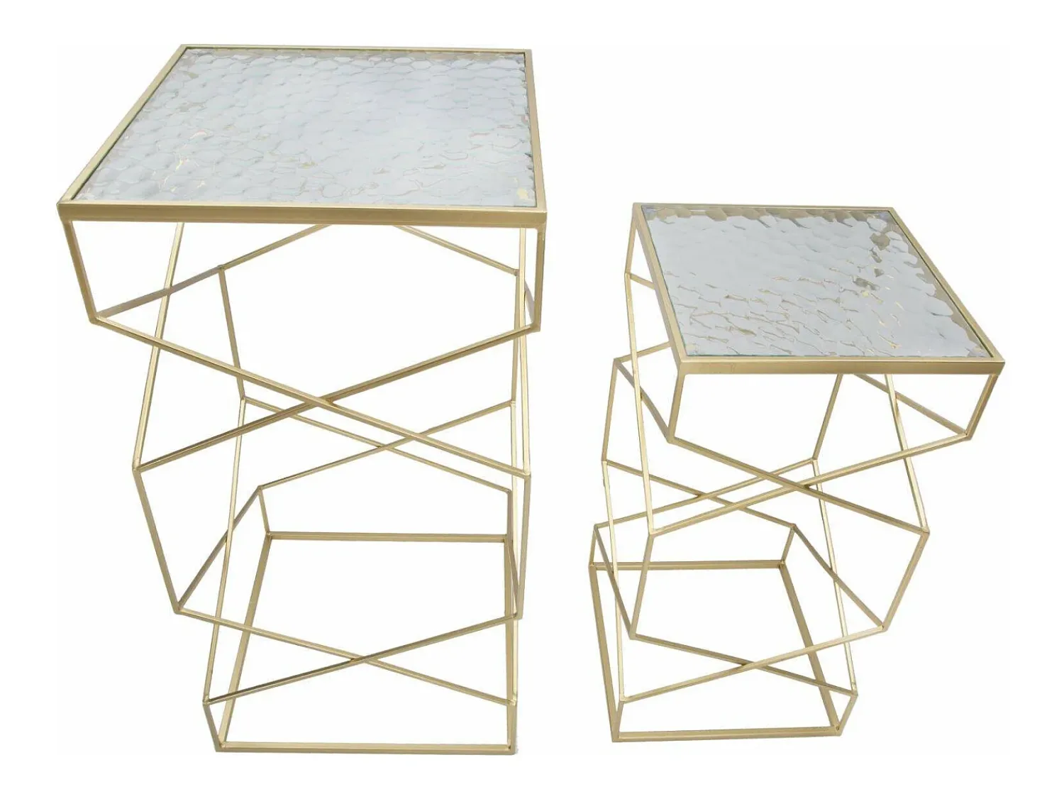 Online Dmora Mesa de centro George, Mesa de centro baixa, Porta-revistas para sofá, Estante de sala, , 50x50 h100 cm Dourado