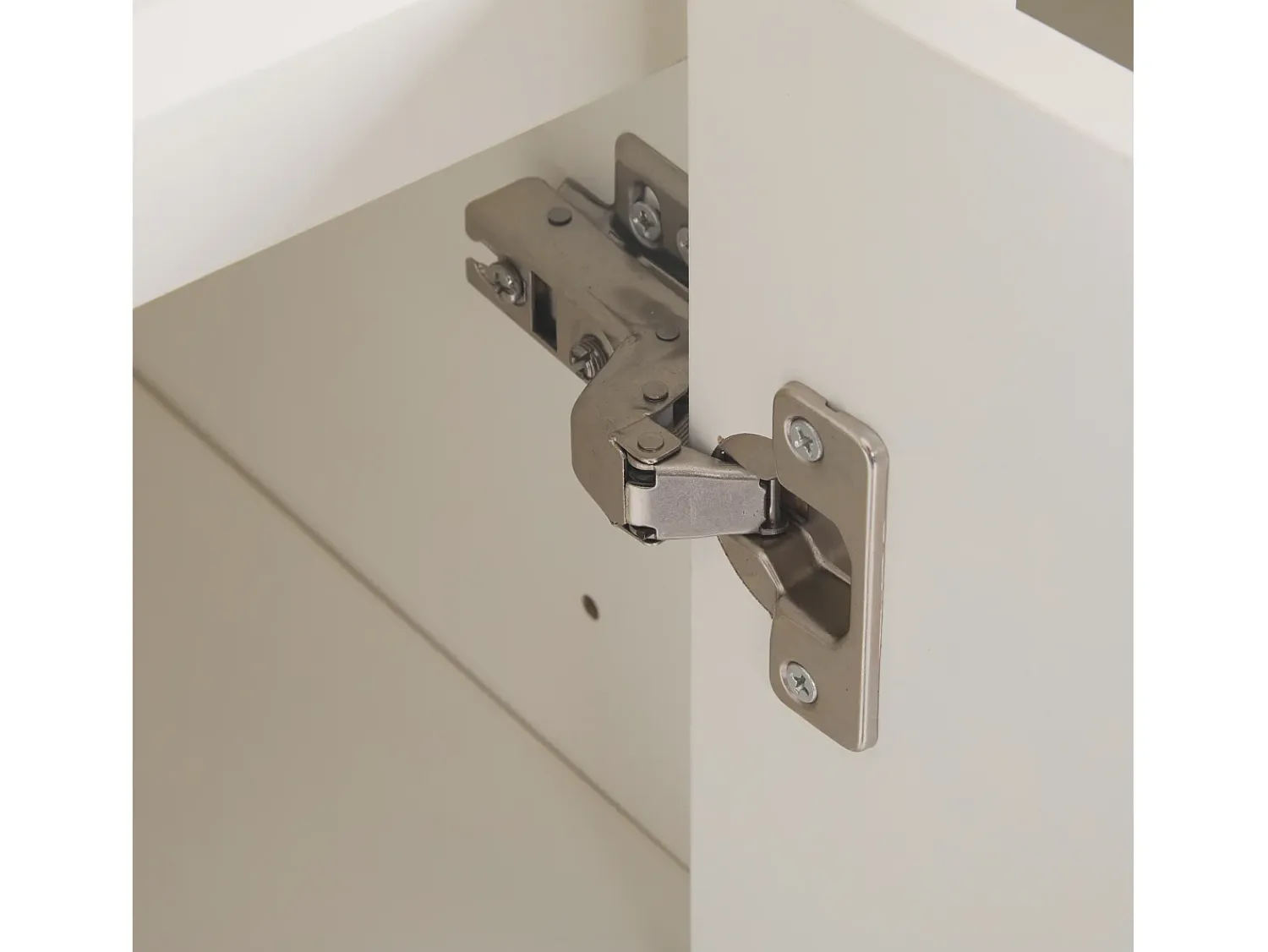 Outlet Hauss Spole Mesa de centro giratória com 2 gavetas, branca + nogueira, 60x60x38 cm Branco
