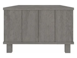 vidaxl Mesa de centro HAMAR 100x55x35 cm pinho maciço cinza-claro^ Mesa De Centro