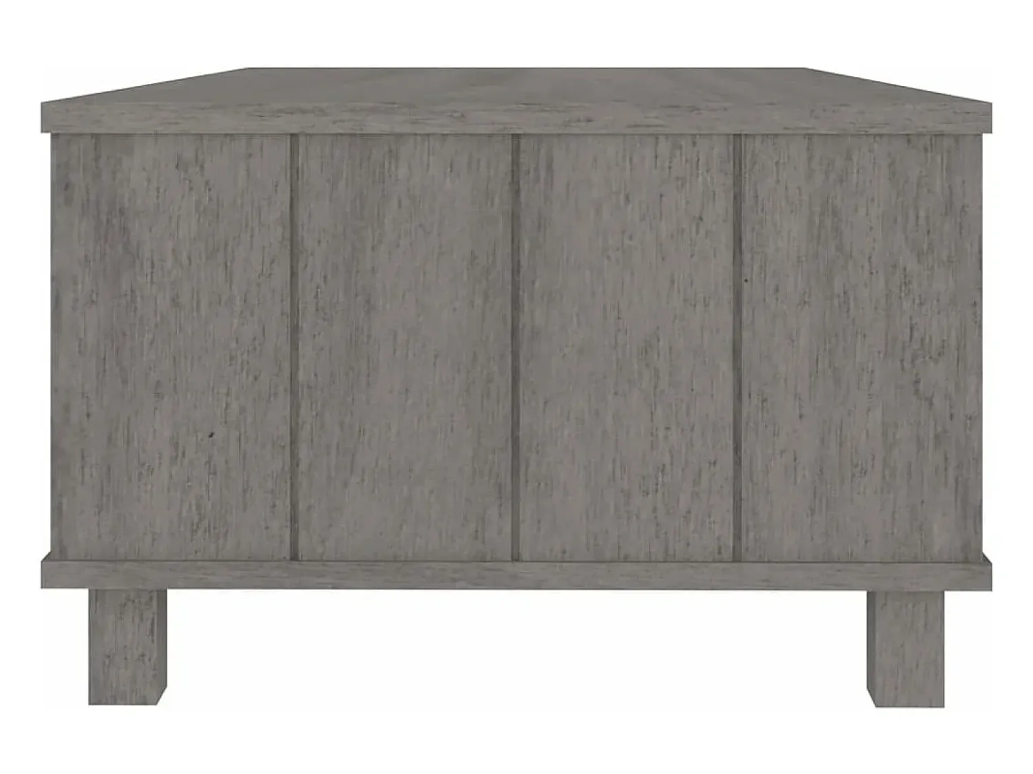 vidaxl Mesa de centro HAMAR 100x55x35 cm pinho maciço cinza-claro^ Mesa De Centro