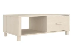 Discount vidaxl Mesa de centro HAMAR 100x55x35 cm pinho maciço castanho-mel Natural claro