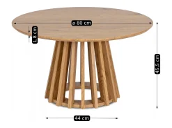 Mesa De Centro| Mesa de centro Harper Max Carvalho Natural claro