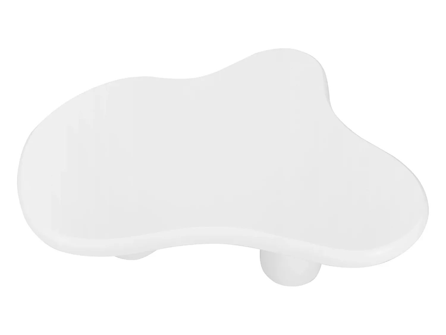 Mesa De Centro*Hauss Spole Mesa de centro irregular em forma de nuvem branca - Madeira MDF 97x67x32cm Branco