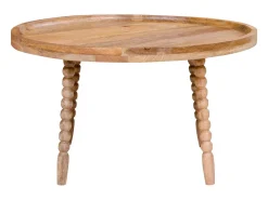 Hot Mesa de Centro Jammu, Castanho, 60x60x35 cm, Kendra Home Castanho chocolate