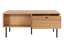 Mesa De Centro| Mesa de Centro Kyoto, Castanho, 100x50x45 cm, Kendra Home Castanho chocolate