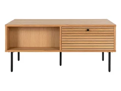 Mesa De Centro| Mesa de Centro Kyoto, Castanho, 100x50x45 cm, Kendra Home Castanho chocolate
