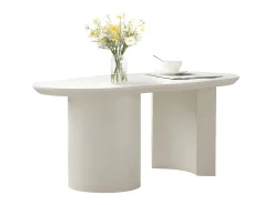 ModernLuxe Mesa de centro L 100cm - com tampo curvo irregular e elegante -^ Mesa De Centro