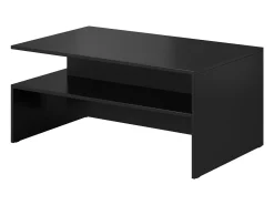 Mesa de centro laminada preta 100x60 cm^ Mesa De Centro