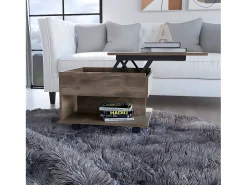 TuHome Mesa de centro Luanda em Melamina, com gaveta em calha metálica , 38.86 cm X 54.86 cm X 49.78 cm ,^ Mesa De Centro