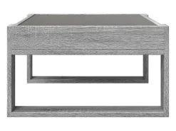Mesa De Centro|vidaxl Mesa de centro luzes LED Infinity 70x53x30 cm sonoma Cinzento