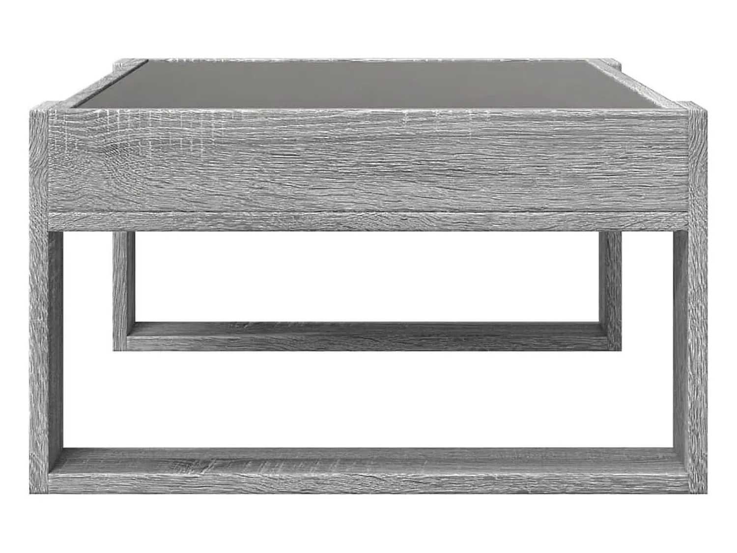 Mesa De Centro|vidaxl Mesa de centro luzes LED Infinity 70x53x30 cm sonoma Cinzento