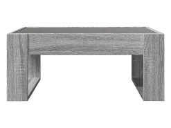 Mesa De Centro|vidaxl Mesa de centro luzes LED Infinity 70x53x30 cm sonoma Cinzento