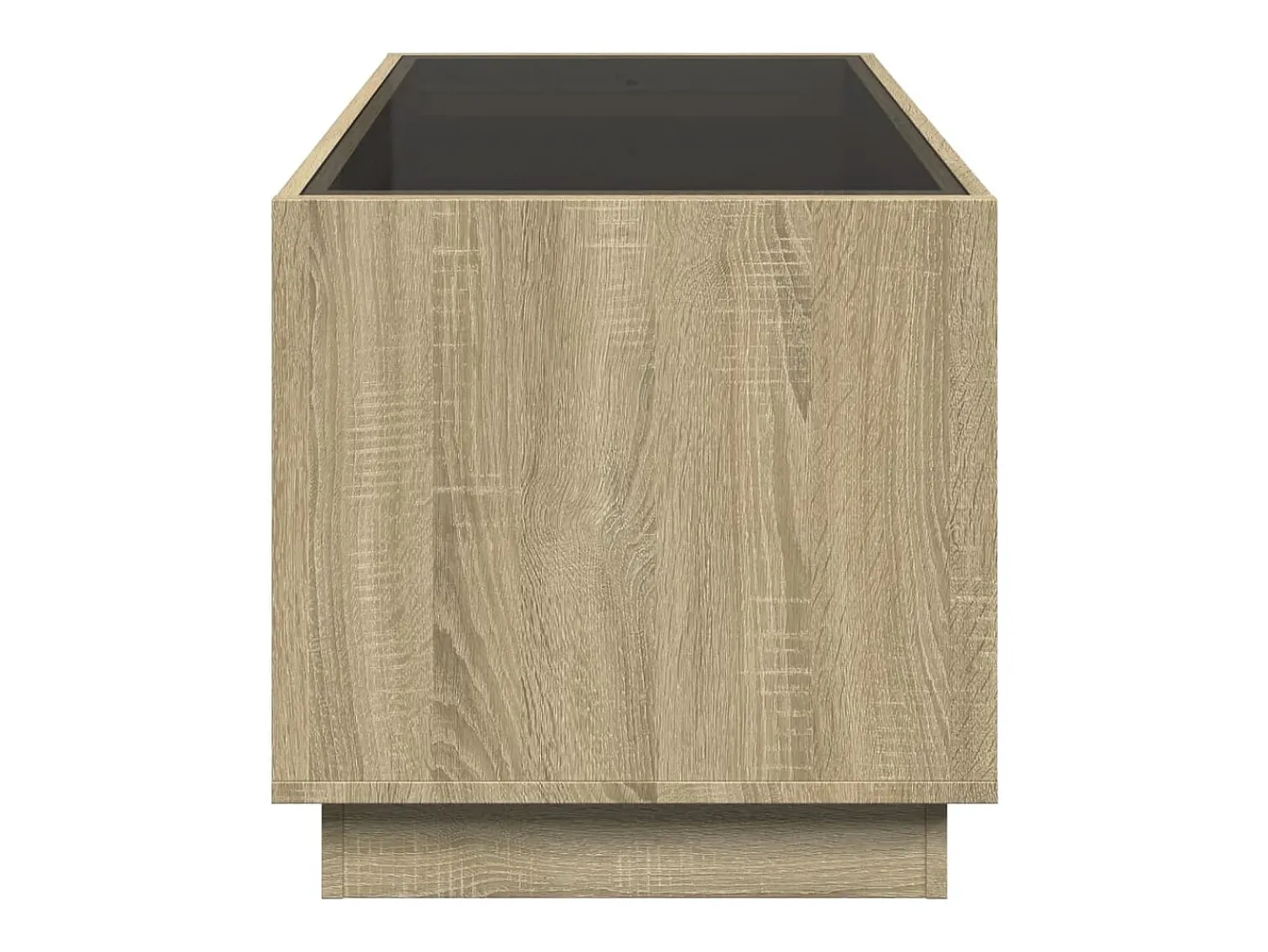 Sale vidaxl Mesa de centro luzes LED Infinity 70x50x50 cm carvalho sonoma Natural claro