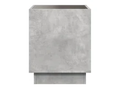 Mesa De Centro*vidaxl Mesa de centro luzes LED Infinity 50x50x50 cm cimento Cinzento