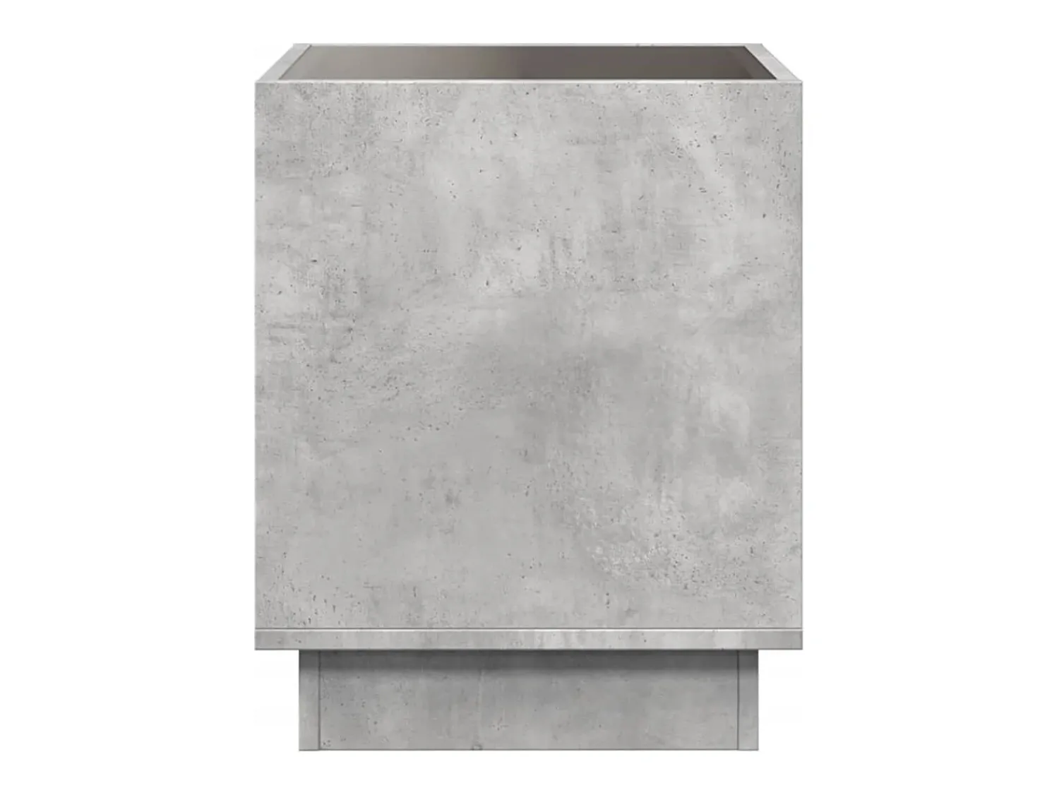 Mesa De Centro*vidaxl Mesa de centro luzes LED Infinity 50x50x50 cm cimento Cinzento