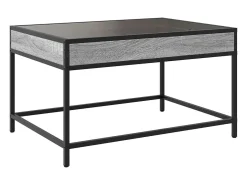 Mesa De Centro*vidaxl Mesa de centro luzes LED Infinity 70x50x41 cm sonoma Cinzento