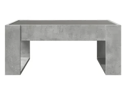 Mesa De Centro|vidaxl Mesa de centro luzes LED Infinity 70x53x30 cm cimento Cinzento