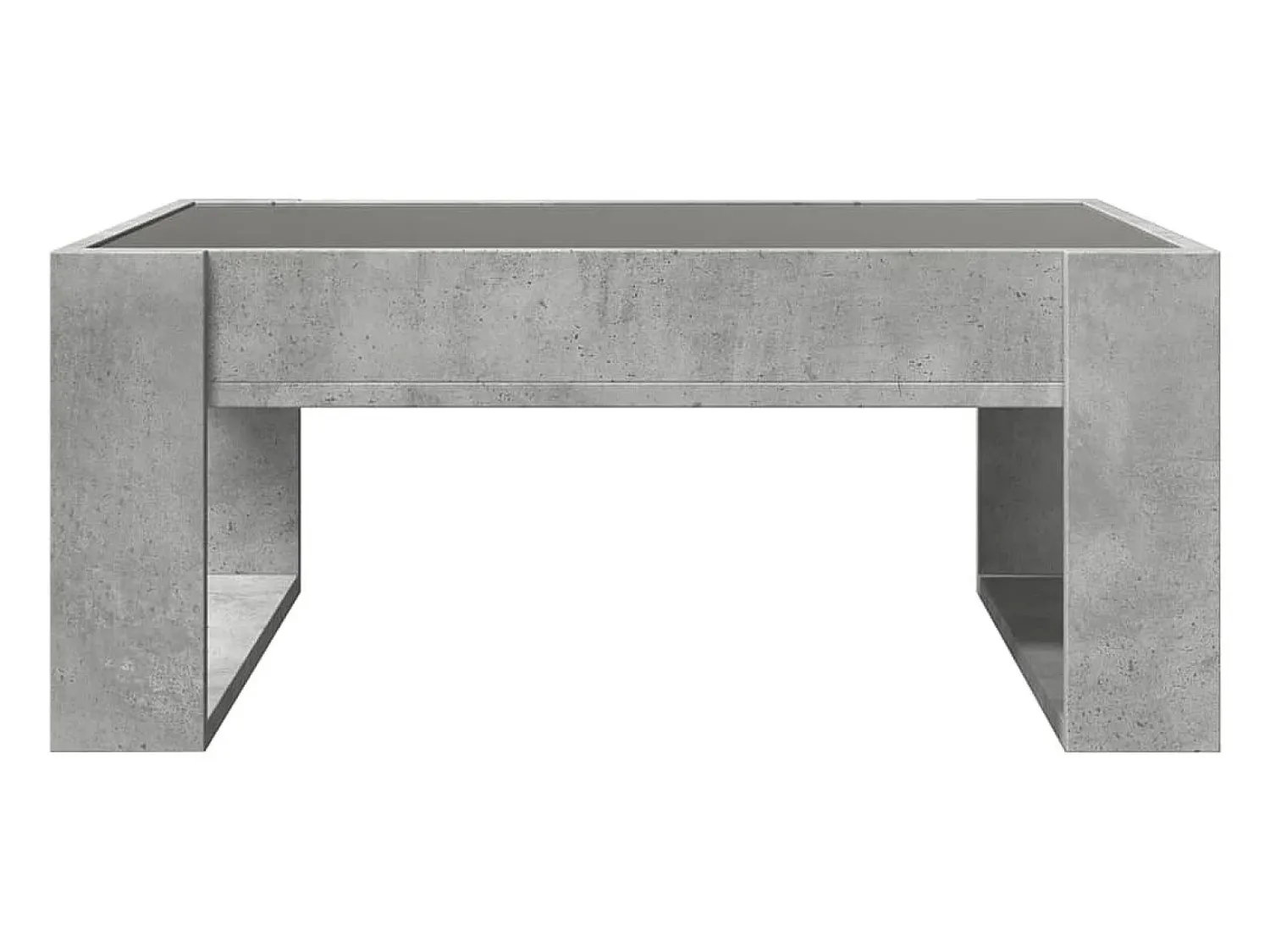 Mesa De Centro|vidaxl Mesa de centro luzes LED Infinity 70x53x30 cm cimento Cinzento