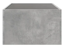 Mesa De Centro*vidaxl Mesa de centro luzes LED Infinity 90x50x30 cm cimento Cinzento