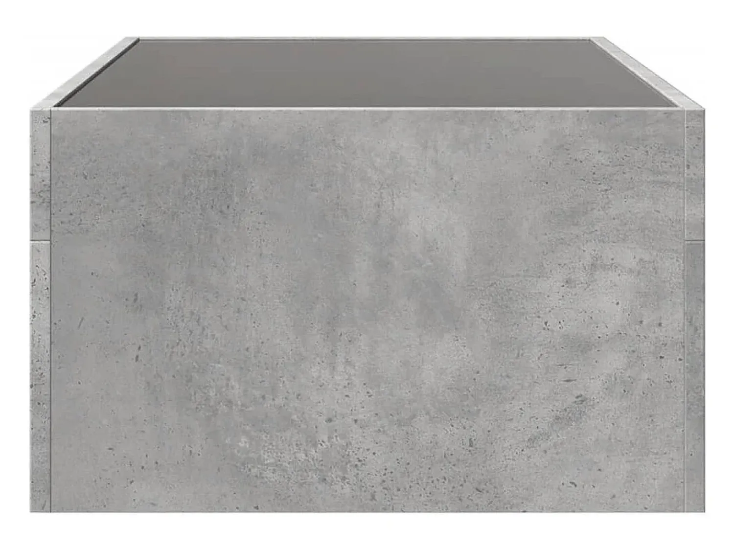 Mesa De Centro*vidaxl Mesa de centro luzes LED Infinity 90x50x30 cm cimento Cinzento
