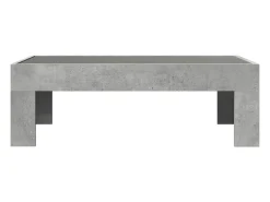 Mesa De Centro*vidaxl Mesa de centro luzes LED Infinity 90x50x30 cm cimento Cinzento