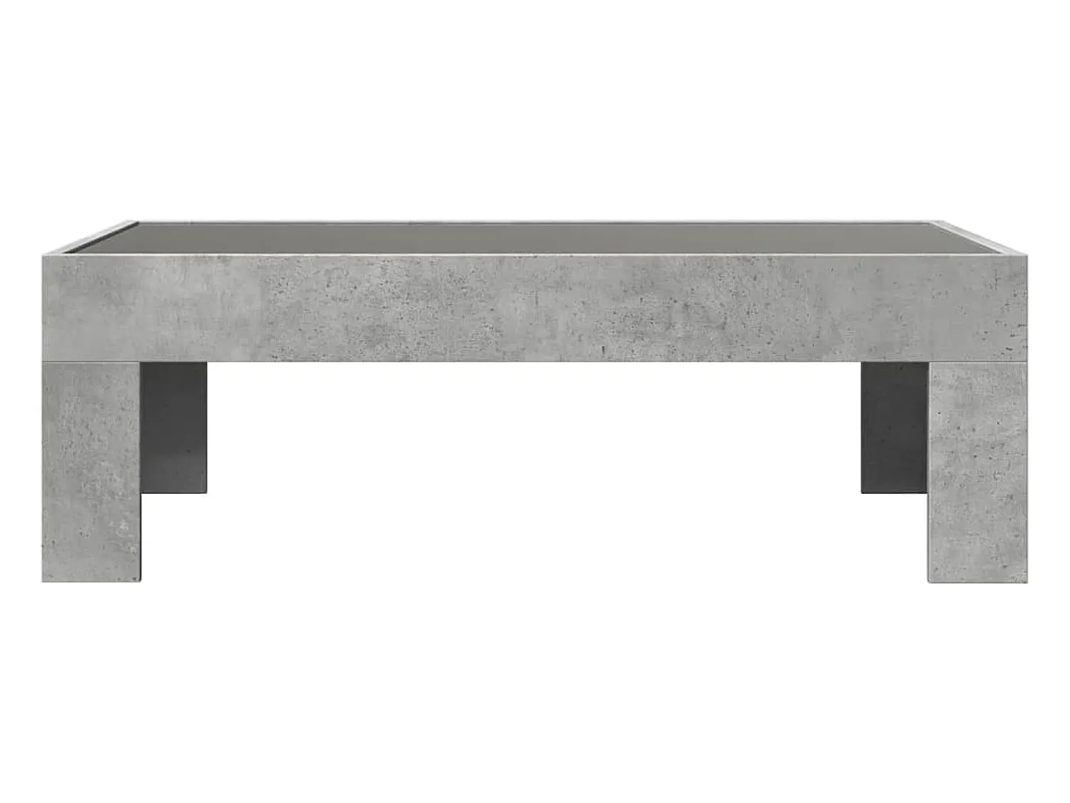 Mesa De Centro*vidaxl Mesa de centro luzes LED Infinity 90x50x30 cm cimento Cinzento