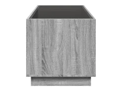 Mesa De Centro*vidaxl Mesa de centro luzes LED Infinity 70x50x50 cm sonoma Cinzento