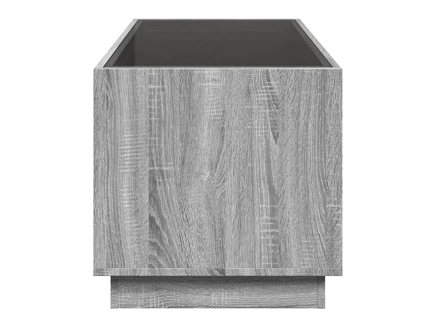 Mesa De Centro*vidaxl Mesa de centro luzes LED Infinity 70x50x50 cm sonoma Cinzento