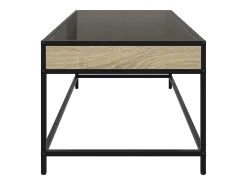 vidaxl Mesa de centro luzes LED Infinity 90x50x41 cm carvalho sonoma^ Mesa De Centro