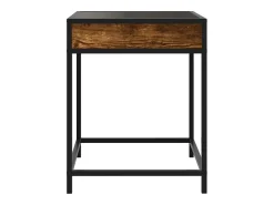 Mesa De Centro|vidaxl Mesa de centro luzes LED Infinity 40x40x51 cm carvalho fumado Natural claro