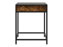 Mesa De Centro|vidaxl Mesa de centro luzes LED Infinity 40x40x51 cm carvalho fumado Natural claro