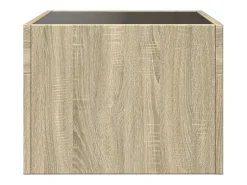 Mesa De Centro*vidaxl Mesa de centro luzes LED Infinity 40x40x30 cm carvalho sonoma Natural claro