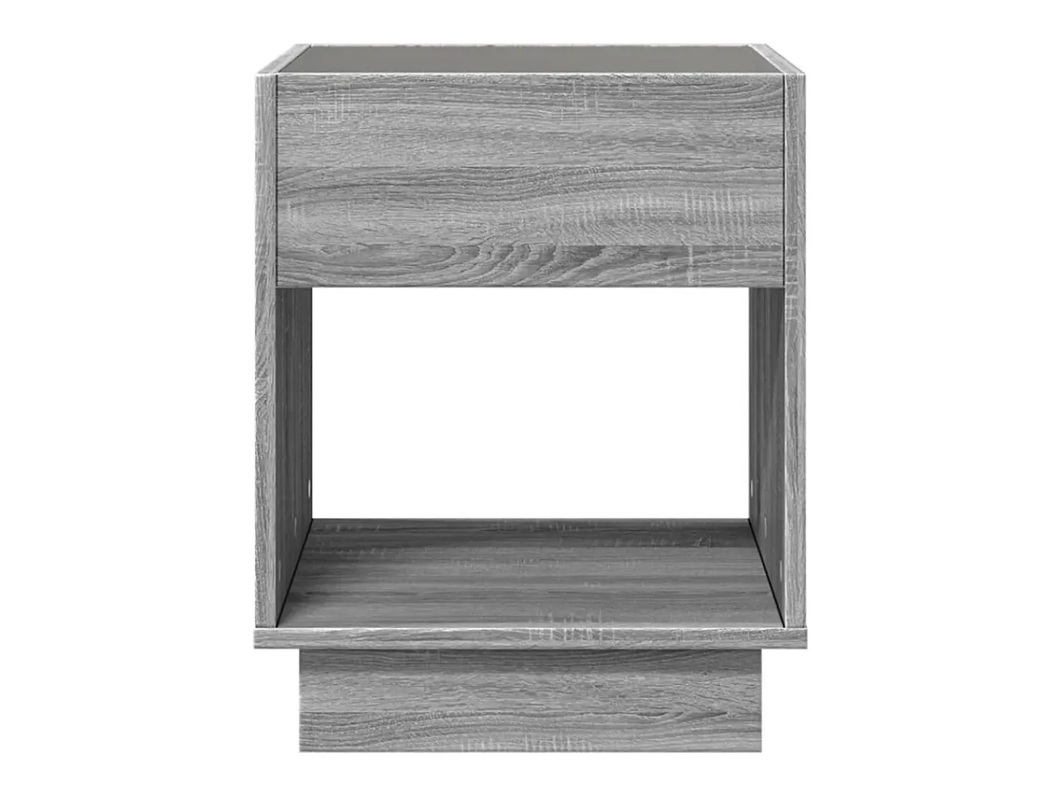 Mesa De Centro|vidaxl Mesa de centro luzes LED Infinity 40x40x50 cm sonoma Cinzento