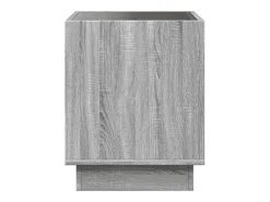 Mesa De Centro|vidaxl Mesa de centro luzes LED Infinity 40x40x50 cm sonoma Cinzento